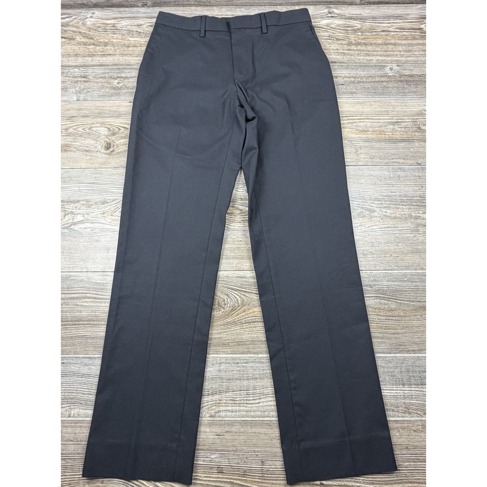 Banana Republic Dress Pants Mens 30x30 Black Slim Fit Stretch Flat Front Trouser